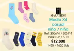 Almacenes Only Marathon media x4 casual niño / niña oferta