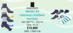 Almacenes Only Marathon media talonera/tobillera hombre oferta