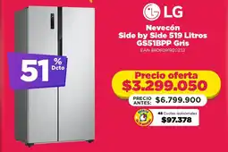 Alkomprar LG Nevecón Side by Side oferta