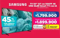 Alkomprar SAMSUNG TV 50" 127 cm 50Q7F 4K UHD QLED Smart TV con IA oferta