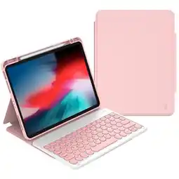 Falabella Forro Funda con Teclado Compatible con iPad A16 2025 iPad 10.9 10° generación 2022 Rosada oferta