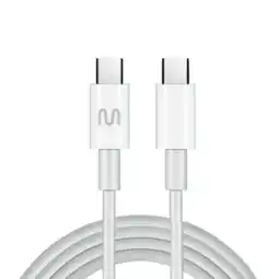 Falabella Cable USB C a USB C 1.2 m Blanco oferta