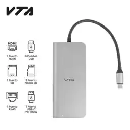 Falabella Adaptador Multipuerto 8 En 1 4K Conector Tipo C Vta oferta