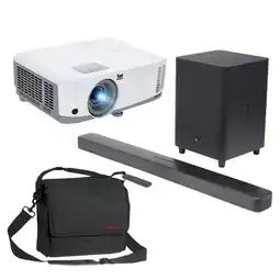 Falabella Video Proyector Pa503s 4000 Lúmenes con Morral y Teatro en Casa JBL Bar 500 oferta