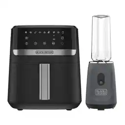 Alkomprar Combo BLACK+DECKER Freidora AFBD62 5.5 litros + Licuadora Personal PB2209 oferta