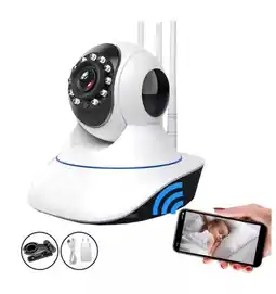 Falabella Cámara Robótica Seguridad Wifi 3 Antenas 1080p Micro Audio oferta