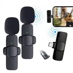 Falabella Doble Micrófono Inalámbrico de solapa K9 - para Iphone y Tipo C oferta