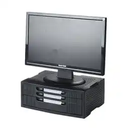 Falabella Soporte Monitor Base Modular con 3 Cajones SC3 Color Negro oferta