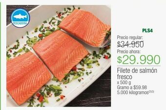 Jumbo Filete de salmón fresco x 500 g oferta
