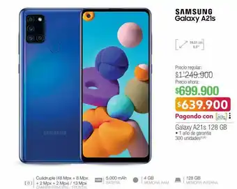 Jumbo Galaxy a21s 128 gb oferta