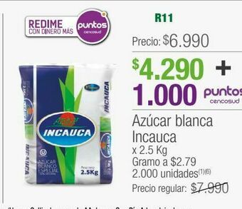 Jumbo Azúcar blanca incauca x 2.5 kg oferta