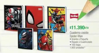 Jumbo Cuadernos scribe spider man oferta