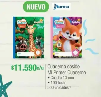 Jumbo Cuadernos norma mi primer cuaderno oferta