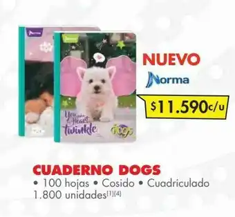 Cuadernos dogs norma 100hojas