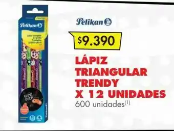 Metro Lápiz triangular trendy x 12 unidades oferta