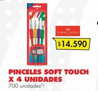 Metro Pinceles soft touch x 4 unidades oferta