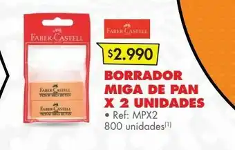 Metro Borrador miga de pan x 2 und oferta
