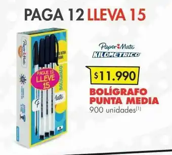 Bolígrafo punta media