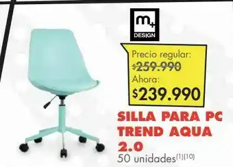 Metro Silla para pc trend aqua 2.0 oferta