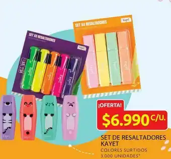 Ara Marcadores kayet oferta