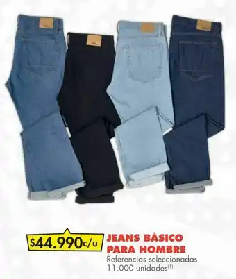 Metro Jeans básico para hombre oferta