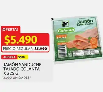 Ara Jamón sánduche tajado colanta oferta