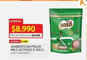 Ara Alimento en polvo milo active oferta
