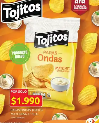 Ara Papas ondas tojitos mayonesa x 110 g oferta