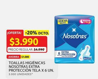 Ara Toallas higiénicas nosotras oferta