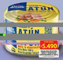 Ara Ensalada de atún, maíz y vegetales costa blanca oferta