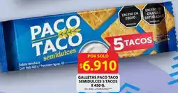 Ara Galletas paco taco semidulces 5 tacos oferta