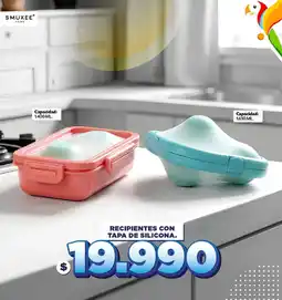 Ara Smukee recipientes con tapa de silicona oferta