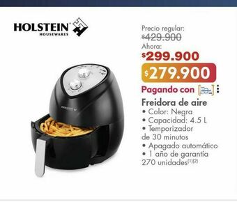 Metro Freidora de aire holstein oferta