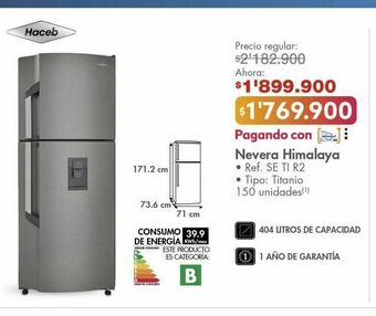 Metro Nevera himalaya oferta