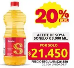Ara Sonelo aceite de soya oferta
