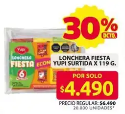 Ara Yupi lonchera fiesta oferta