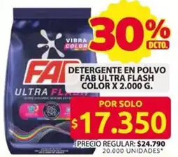 Ara FAB Ultra Flash detergente en polvo oferta
