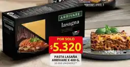 Ara Arrivare pasta lasaña arrivare oferta