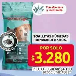 Ara Bonamigo toallitas húmedas oferta