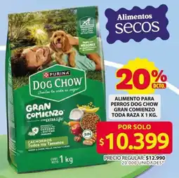 Ara Dog Chow Gran Comienzo alimento para perros oferta