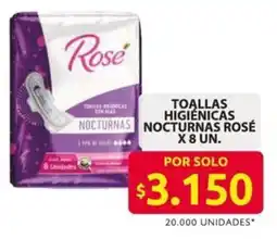 Ara Rosé toallas higiénicas nocturnas oferta