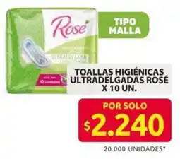 Ara Rosé toallas higiénicas ultradelgadas oferta