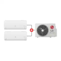Alkomprar Aire Acondicionado LG 9.000+9.000 Btu Tipo Multi Split Inverter 220V 2IN1S18C3 Blanco oferta
