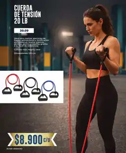 Tiendas D1 Cuerda de tensión 20 lb oferta
