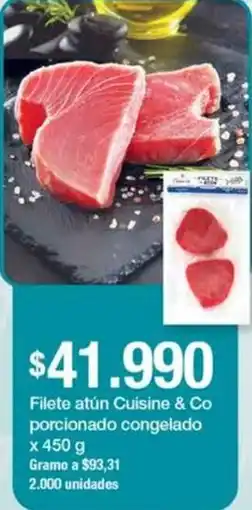 Jumbo Cuisine & Co filete atún porcionado congelado oferta