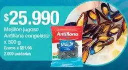 Jumbo Antillana mejillon jugoso congelado oferta