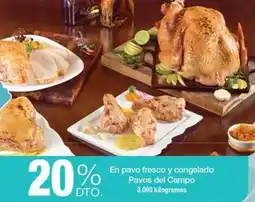 Jumbo En pavo fresco y congelado pavos del campo oferta