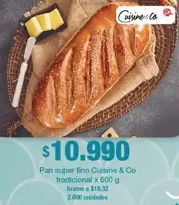 Jumbo Cuisine & Co pan super fino tradicional oferta