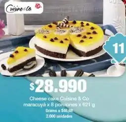 Jumbo Cuisine & Co cheese cake maracuyá oferta