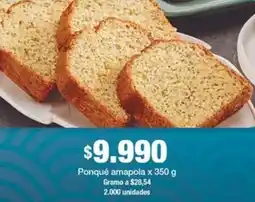 Jumbo Ponqué amapola oferta